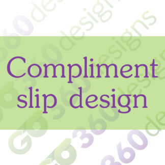 Compliment slip design
